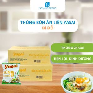 Thùng bún bí đỏ ăn liền Yasai